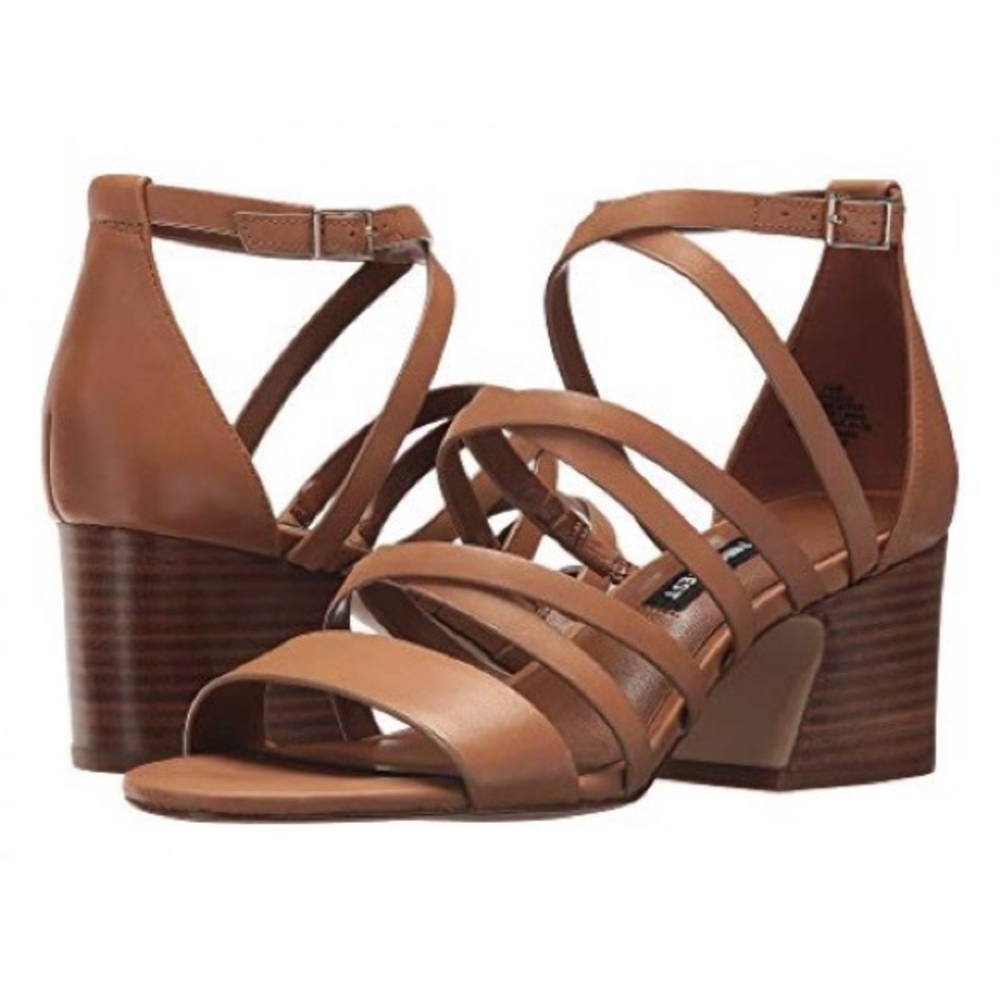 Nine West Youlo strappy block heel gladiator sandal 9.5
